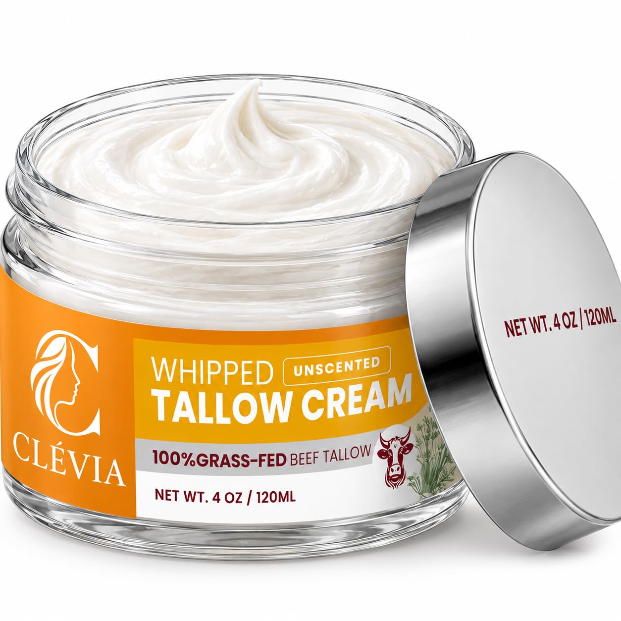 CLÉVIA Whipped Tallow Cream, Unscented