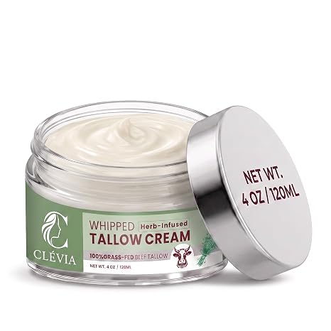 CLÉVIA Whipped Tallow Cream — Herb-Infused