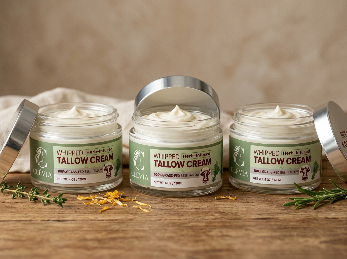 Whipping a small batch of CLÉVIA tallow cream by hand
